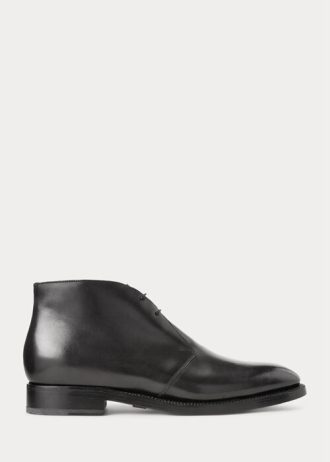 Black Men’s Ralph Lauren Frasco Calfskin Chelsea Boots
