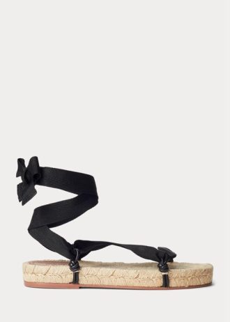Black Women’s Ralph Lauren Lace-Ups Sandals
