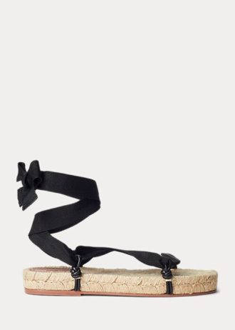 Black Women’s Ralph Lauren Lace-Ups Sandals