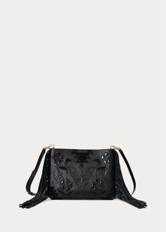 Black Women’s Ralph Lauren Leather Medium Elaina Crossbody Bags