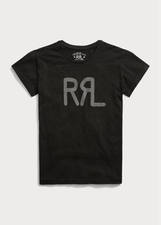 Black Women’s Ralph Lauren Logo Cotton Jersey  T Shirts