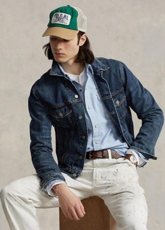 Blue Men’s Ralph Lauren Classic Fit Oxford Western  Shirts