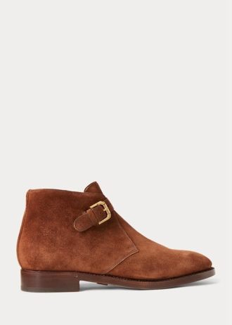Brown Men’s Ralph Lauren Frasco Suede Chelsea Boots