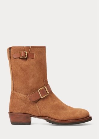 Brown Men’s Ralph Lauren Roughout Suede Boots