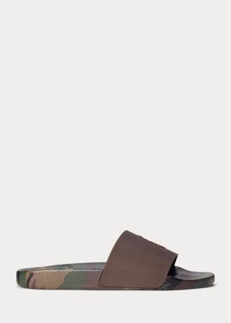 Camo Men’s Ralph Lauren Signature Pony Camo Slippers