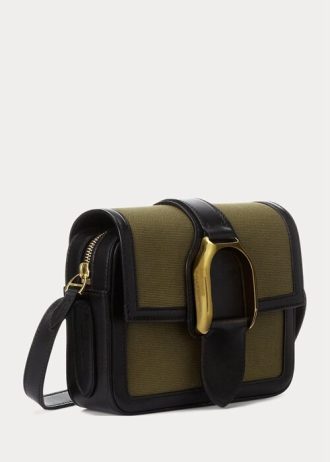 Olive Women’s Ralph Lauren Canvas Welington Crossbody Bags