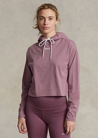 Rose Women’s Ralph Lauren Cropped Cotton Jersey Sweatshirts