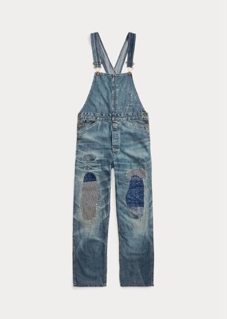 Wash Women’s Ralph Lauren Repaired Denim Overall Dress