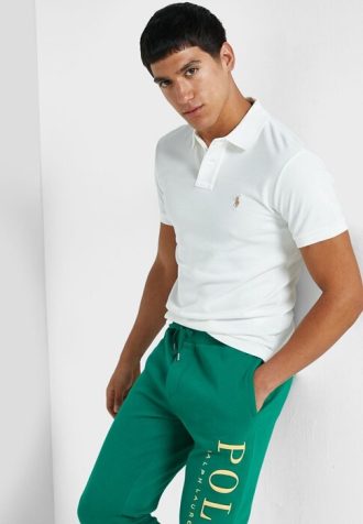 White Men’s Ralph Lauren Essential Polo Shirts